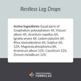 Restless Leg Drops active Gnaphalium Viscum Rhus ingredients card