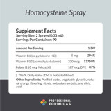 Professional Formulas Homocysteine Spray - 29.5 Milliliters