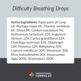 Difficulty Breathing Drops active Lung Plantago Silicea card