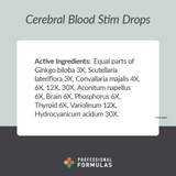 Cerebral Blood Stim Drops active ingredients list
