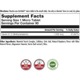 KAL B12 Methylcobalamin 1,000 mcg Raspberry - 90 Tablets