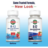 B12 Adenosylcobalamin before and after new look bottles graphic