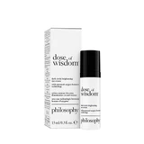 dose of wisdom eye cream bottle beside its white carton