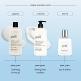 Grace in every layer cleanse hydrate spritz routine graphic