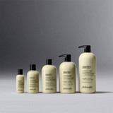 Five sizes of purity cleanser bottles lined up