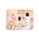 radiant grace wildflower gift box open with rollerball EDP and lotion