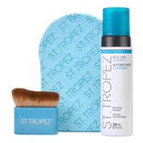 Self tan mitt, kabuki body brush and St.Tropez Self Tan Classic Bronzing Mousse