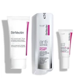 Anti-wrinkle moisturizer peptide serum and eye concentrate lineup