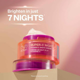 Super-C Night cream jar, brighten in just 7 nights graphic