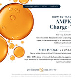 How to take AMPK Charge+ graphic with golden droplets