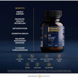 H2 Elite benefits energy metabolism cognitive health icons graphic