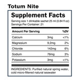 Quinton Totum Nite Supplement Facts seawater minerals panel
