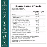 Tranquility Supplement Facts glycine botanicals theanine panel