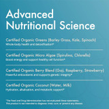 N-Liven Advanced Nutritional Science organic greens algae graphic