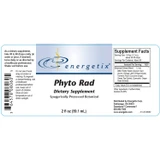 Phyto Rad Supplement Facts milk thistle turmeric botanical panel