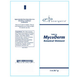 MycoDerm Botanical Ointment label with directions and ingredients