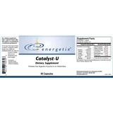 Catalyst-U label unrolled with supplement facts and directions