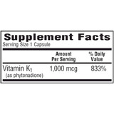 Bio-Tech Pharmacal K1-1000 (Vitamin K1) - 100 Capsules