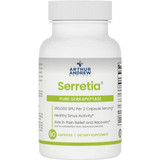 Arthur Andrew Medical Serretia pure serrapeptase 60 capsule bottle