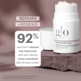Open jar on a stone, 92% said skin's texture was improved graphic