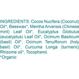 Chest Balm PM ingredients coconut beeswax mint eucalyptus list