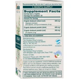 Organic Shatavari Supplement Facts powder extract panel