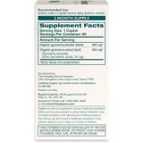 Organic Gymnema Supplement Facts powder extract panel