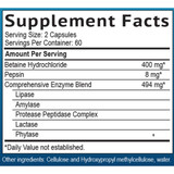 Smidge HCl + Enzymes - 120 Capsules