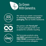Go Green With Genestra TerraCycle non-GMO recycling graphic