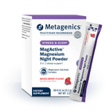 Metagenics MagActive Magnesium Night Powder Mixed Berry box of 30 stick packs