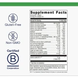 UltraFlora Probiotic Multivitamin Supplement Facts vitamins panel