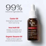 Yon-Ka Beard Oil castor Inca Inchi sesame 99 percent natural graphic