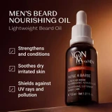 Yon-Ka Beard Oil strengthens conditions soothes UV pollution graphic