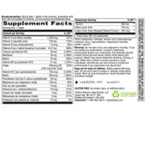 alpha betic Supplement Facts B vitamins alpha lipoic acid panel
