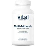 Vital Nutrients Multi-Minerals Citrate/Malate Formula (No Copper or Iron) - 120 Capsules