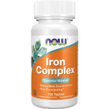 NOW Foods Iron Complex - 100 Tablets