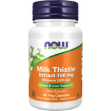 NOW Foods Milk Thistle Extract 150mg (Silymarin 120mg) - 60 Capsules