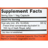 NOW Foods Royal Jelly 1500mg - 60 Capsules
