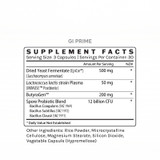 InfiniWell GI Prime supplement facts panel