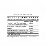 InfiniWell Senescent Regulator supplement facts panel