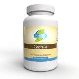 Priority One Chlorella 180 vegetarian capsules bottle front label