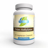 Priority One Folate Methylation 60 vegetarian capsules bottle front label