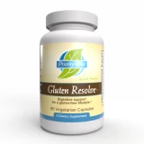 Priority One Gluten Resolve 90 vegetarian capsules bottle front label