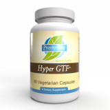 Priority One Hyper GTF 90 vegetarian capsules bottle front label