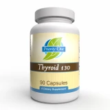 Priority One Thyroid 130mg 90 capsules bottle front label