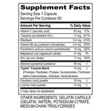 Transformation Enzymes Adrenal Complex supplement facts panel