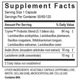 Transformation Enzymes Probiotic supplement facts panel