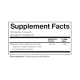 WeNatal Rest + Digest Magnesium supplement facts panel
