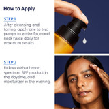 PCA Skin Rejuvenating Serum two-step how to apply guide with model