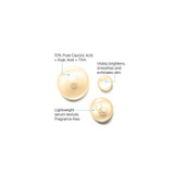 Glycolic B5 serum drops texture swatch with 10% glycolic acid callout